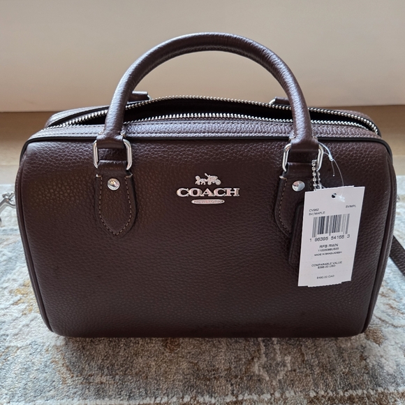 New with tag chocolate brown Coach bag - Picture 1 of 10
